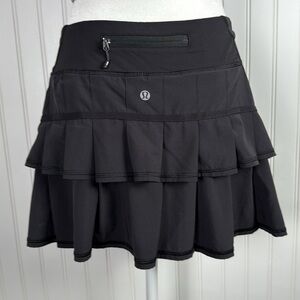 Lululemon Athletica Black pace setter Mini Skirt